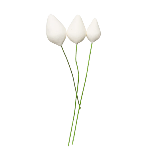 Assorted Bud Filler (rounded) - White