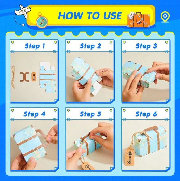 10 Pcs Travel Cake Toppers Set