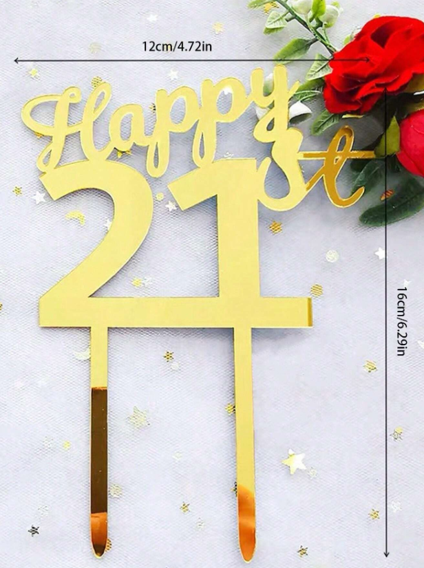 Acrylic Age Birthday Topper
