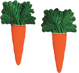 Carrot Sugar Pop-Ons - 1 1/2"