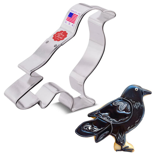 Crow Cookie Cutter, 4.15"