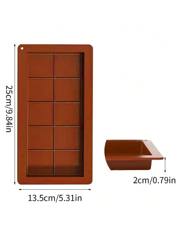 1pc Chocolate Bar Silicone Mold