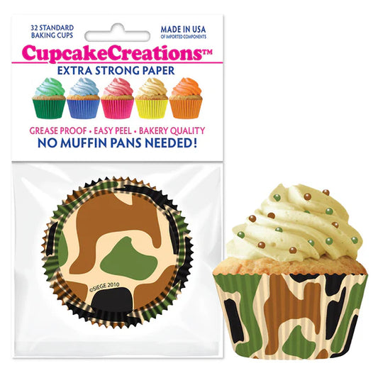 Camo Baking Cups - Cupcake Creations