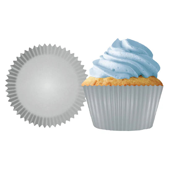 Silver Greaseproof Liner - Cupcake Creations