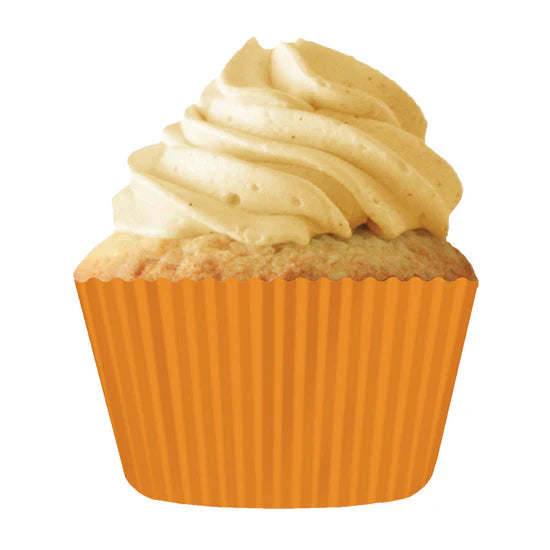 Orange Greaseproof Liner - Cupcake Creations