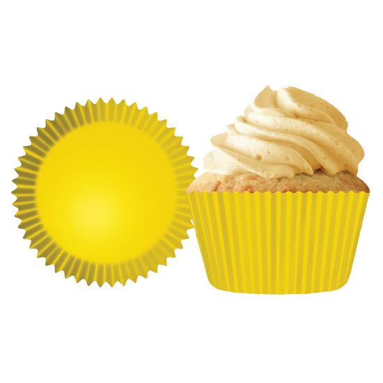 Yellow Greaseproof Liner - Cupcake Creations