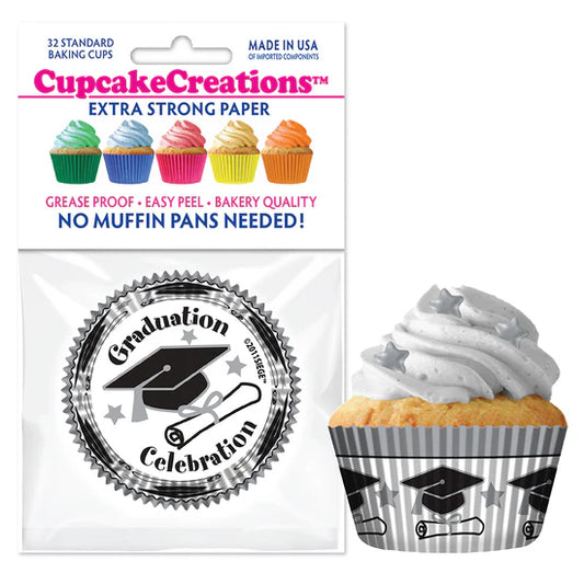 Graduation Baking Cups - Cupcake Creations
