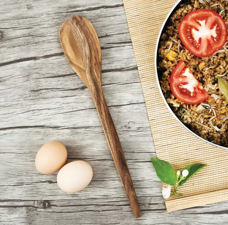 Acacia Wood 12" Spoon Utensil for Cooking and Serving