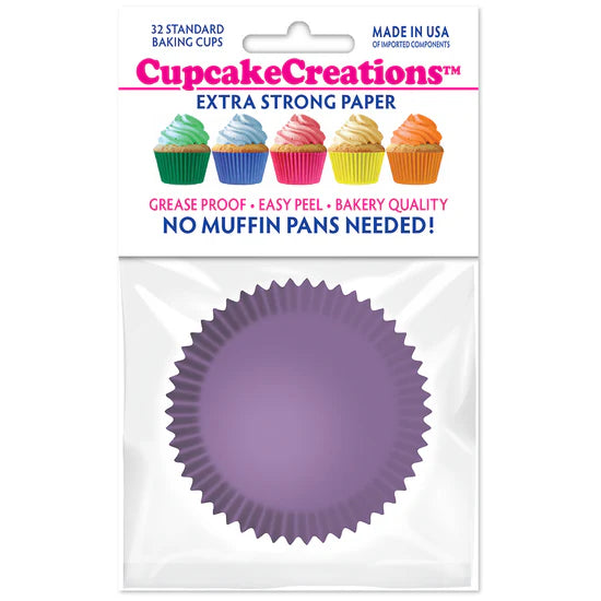 Lavender Greaseproof Liner - Cupcake Creations