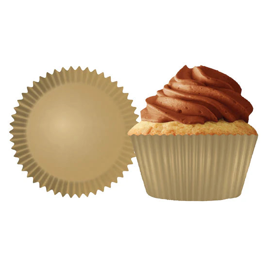 Jumbo Gold Baking Cups - Cupcake Creations