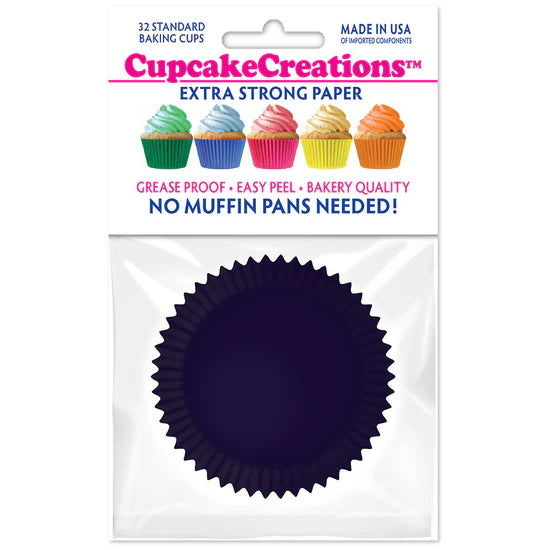 Navy Blue Greaseproof Liner - Cupcake Creations