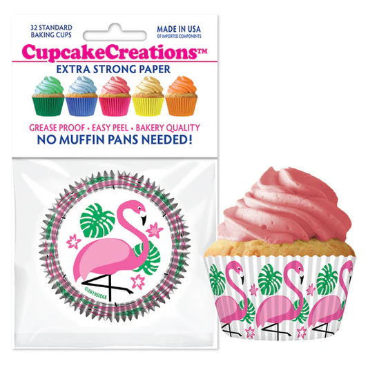 Flamingo Baking Cups - Cupcake Creations