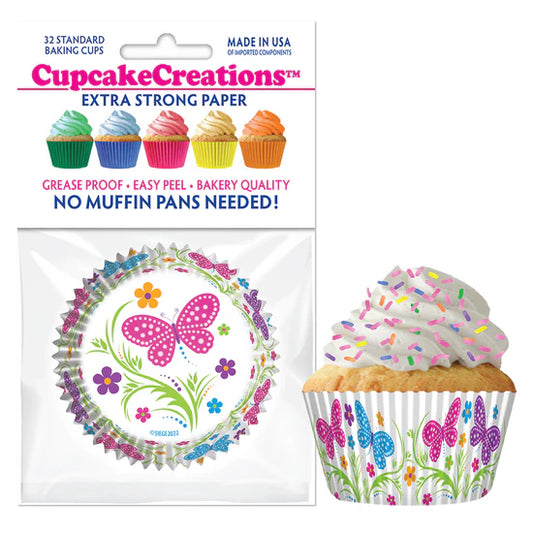 Butterflies Baking Cups - Cupcake Creations