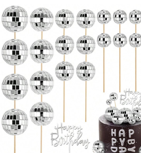 Disco Ball Cake Topper