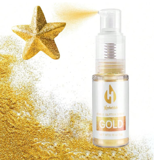 Edible Glitter Spray - 5g Edible Luster Dust Metallic Glitter