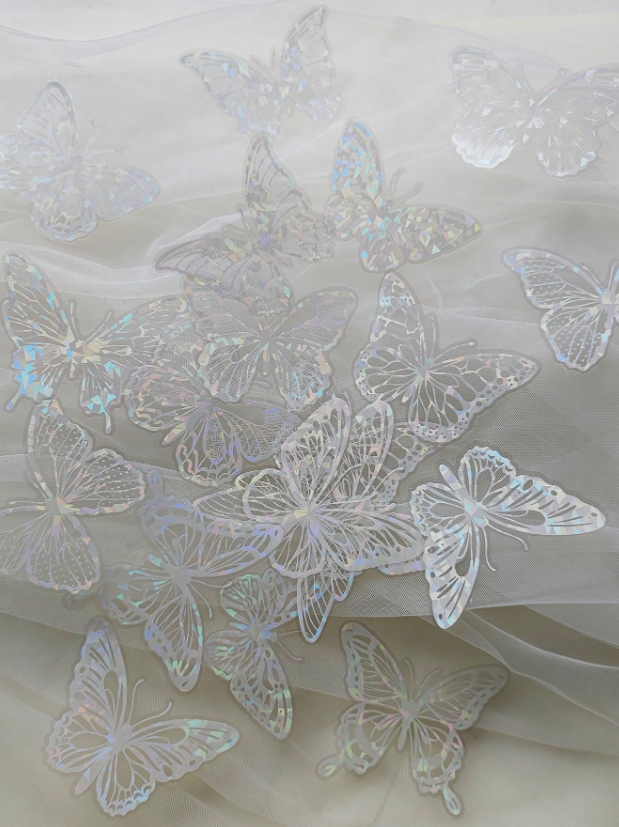 20pcs White Butterfly & Shell