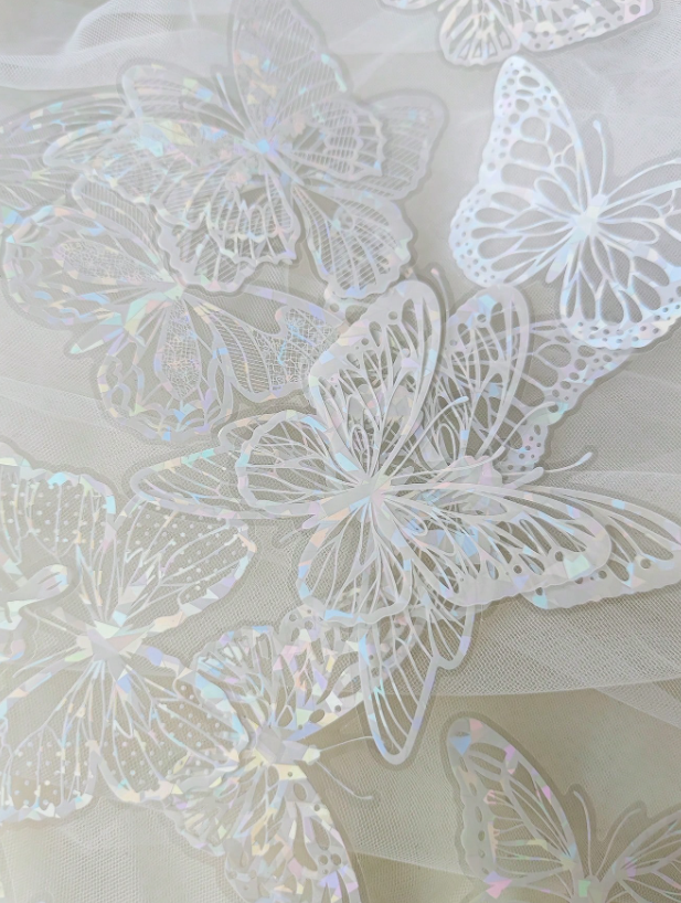20pcs White Butterfly & Shell