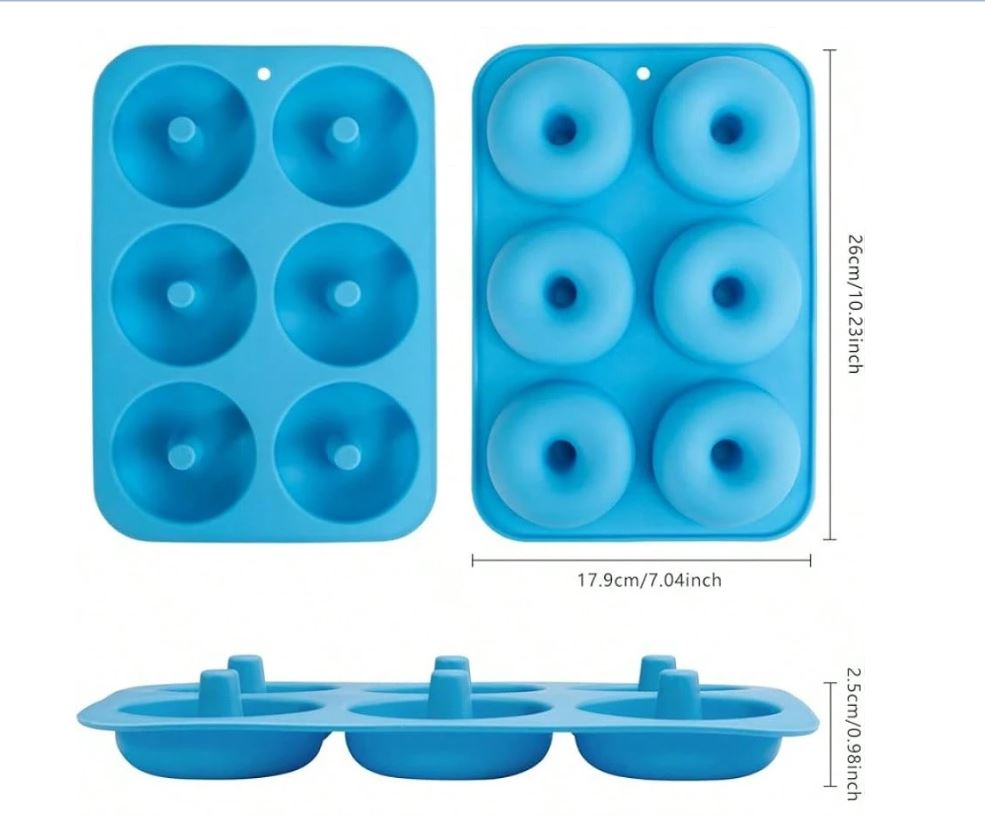 Silicone Mold - 6 Donuts