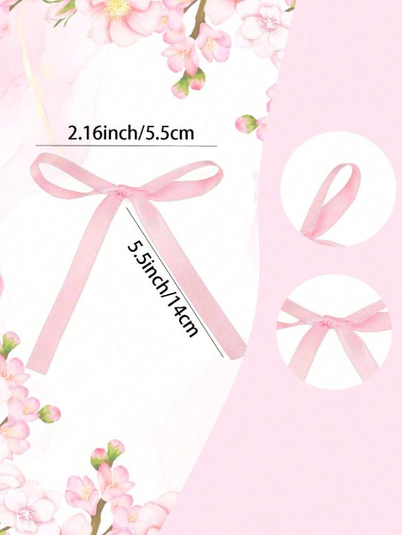 Pink Bow Cake Decoration