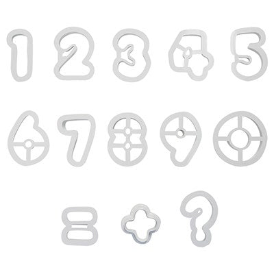 Alphabet Cutters - Numbers Set of 13