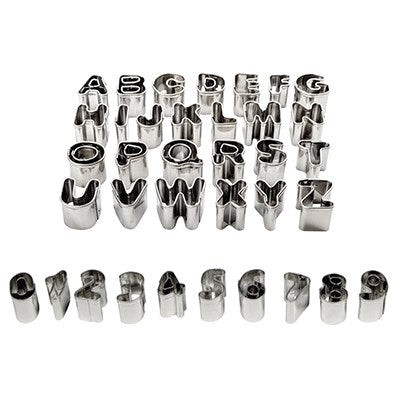 Alphabet & Numeral Stainless Steel Cutter Set