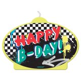 Skater Party Birthday Candle