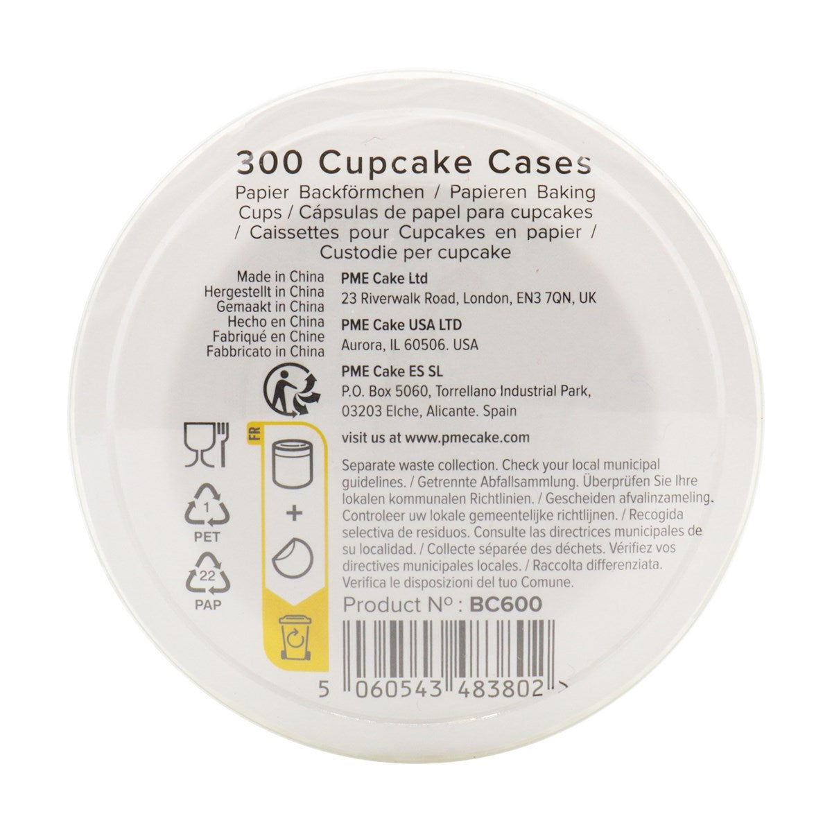 Cupcake Cases, White (300)