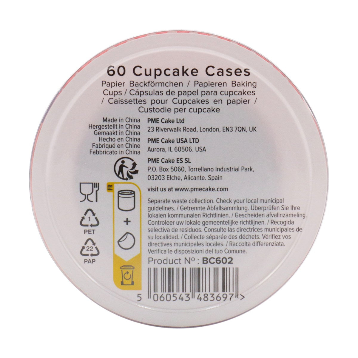 Cupcake Cases, Red (60)
