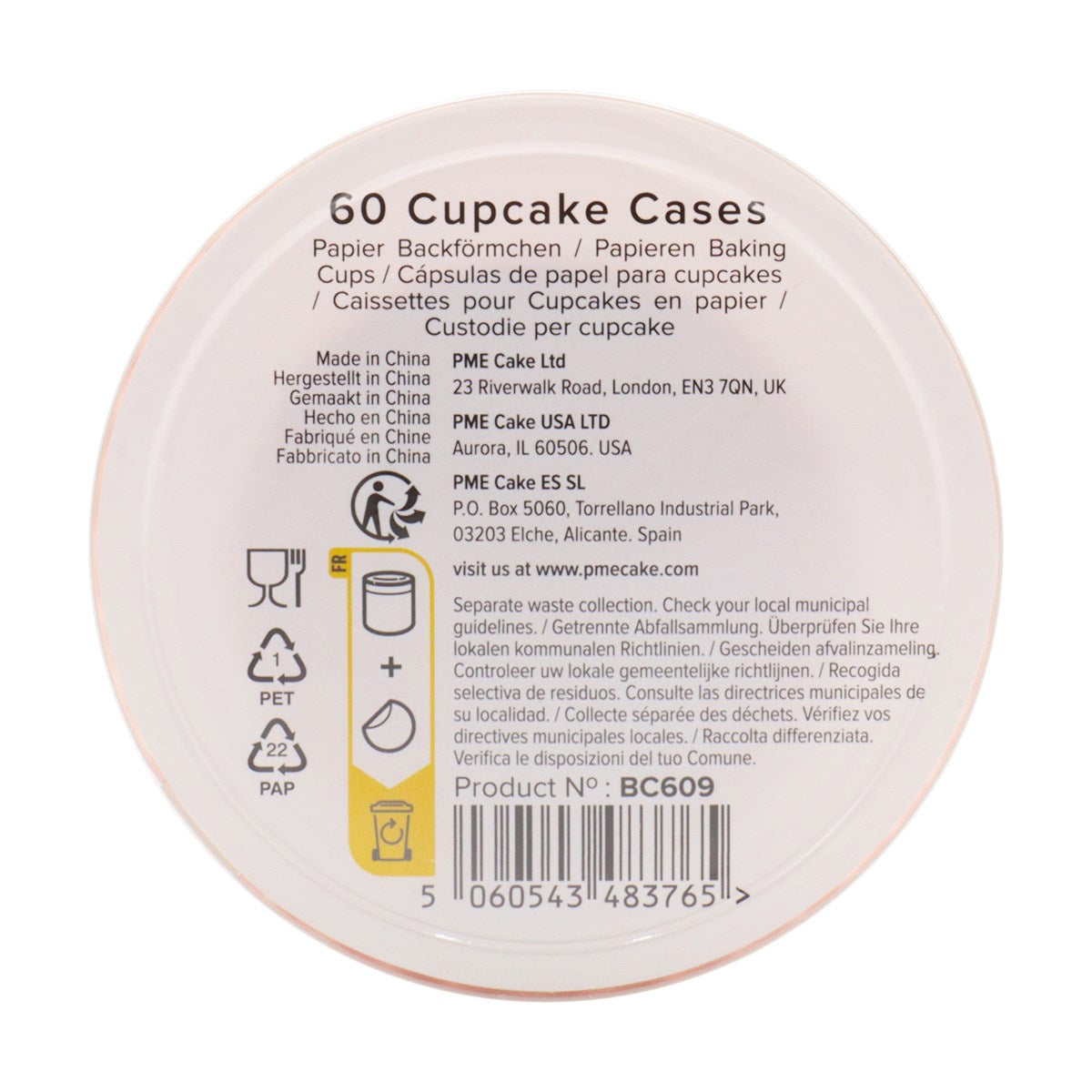 Cupcake Cases, Peach (60)