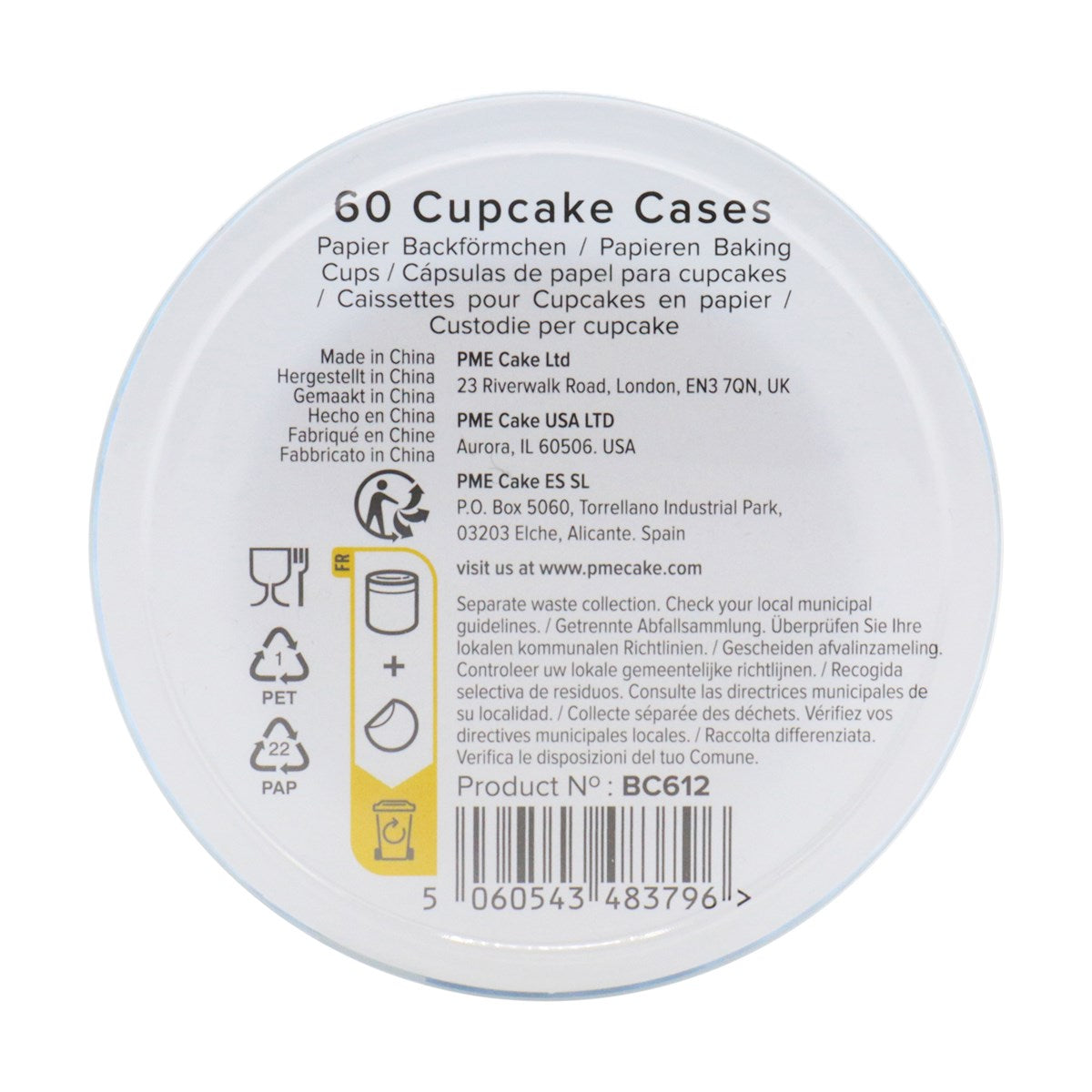 Cupcake Cases, Light Blue (60)