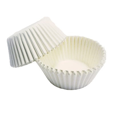Paper Baking Cases - Mini, White Pk/100