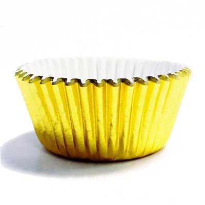 Metallic Baking Cases - Mini, Gold Pk/45
