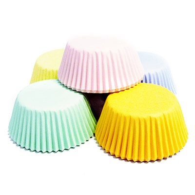 Paper Baking Cases - Pastel Pk/60