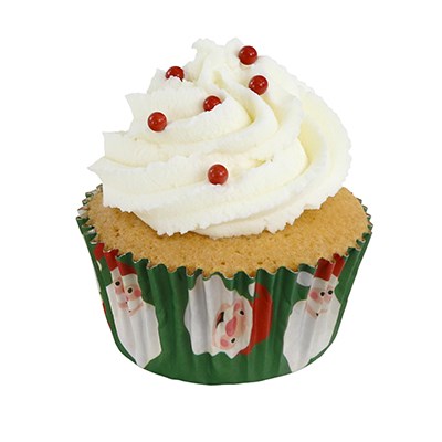 Christmas Foil-lined Cupcake Cases - Santa Claus (Pack of 30)
