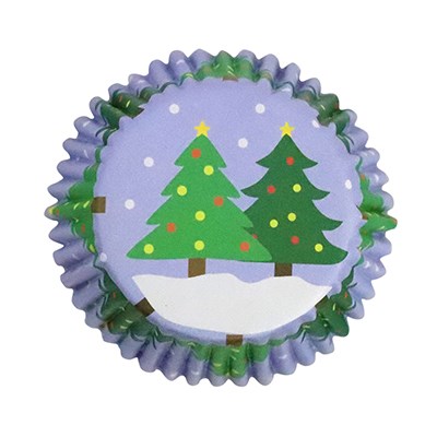 Christmas Foil-lined Cupcake Cases - Christmas Tree (Pack of 30)