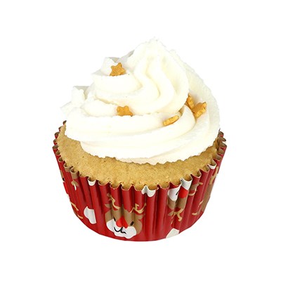 Christmas Foil-lined Cupcake Cases - Reindeer (Pack of 30)