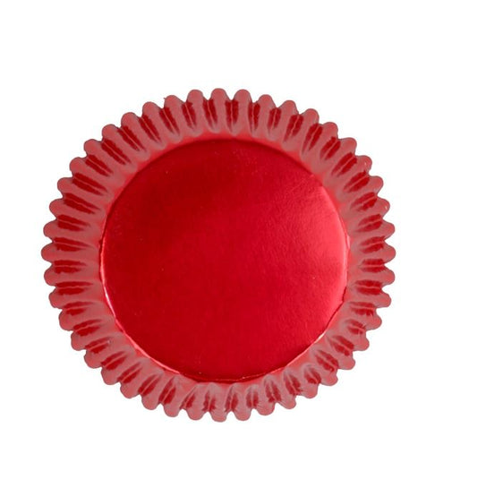 Metallic Baking Cup - Red Pk/30