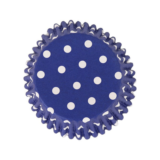 Blue Polka Dot Cupcake Liners