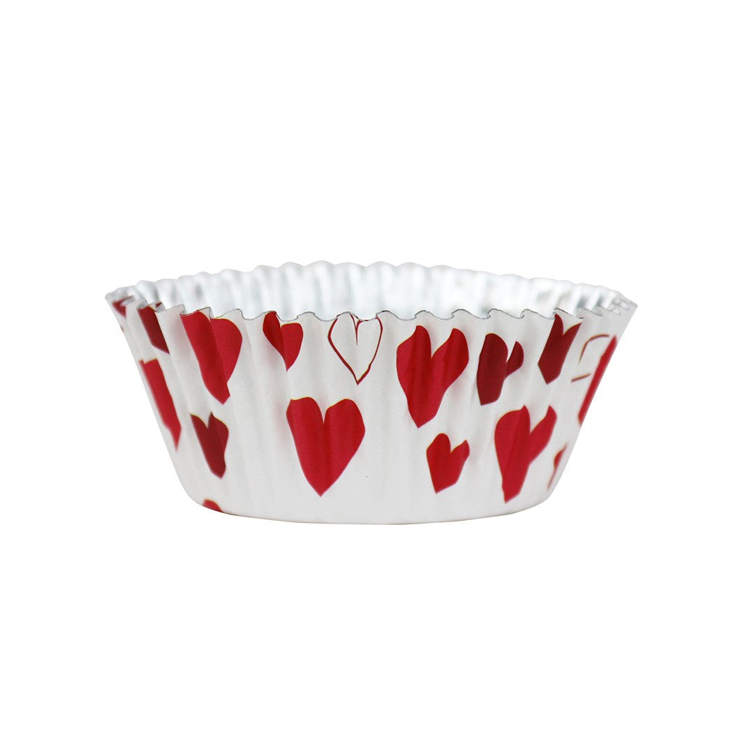 Hearts -Cupcake Cases Foil Lined - Pk/30