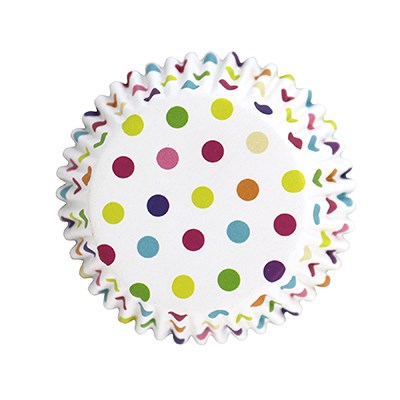 Multicolor Polka Dots Cupcake Liners