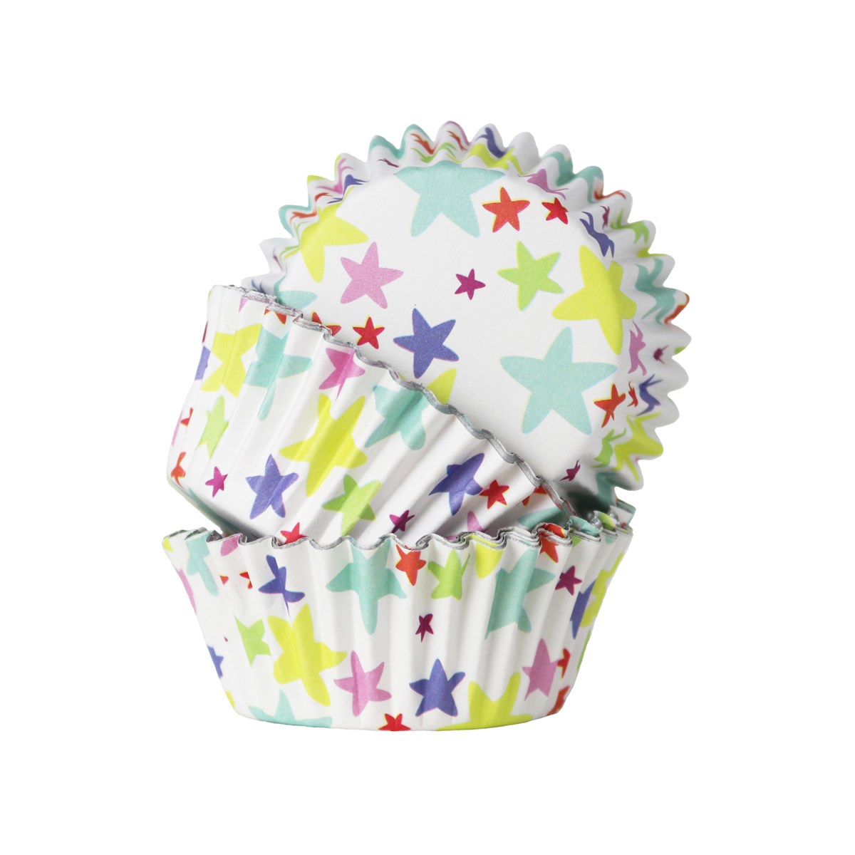 Cupcake Cases Foil Lined – Star Blast Pk/30