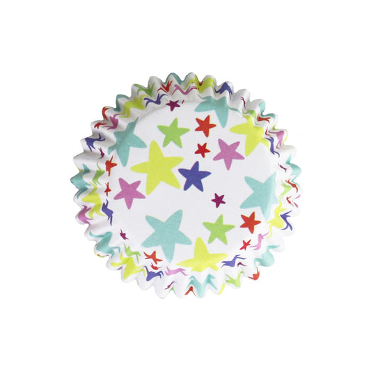 Cupcake Cases Foil Lined – Star Blast Pk/30