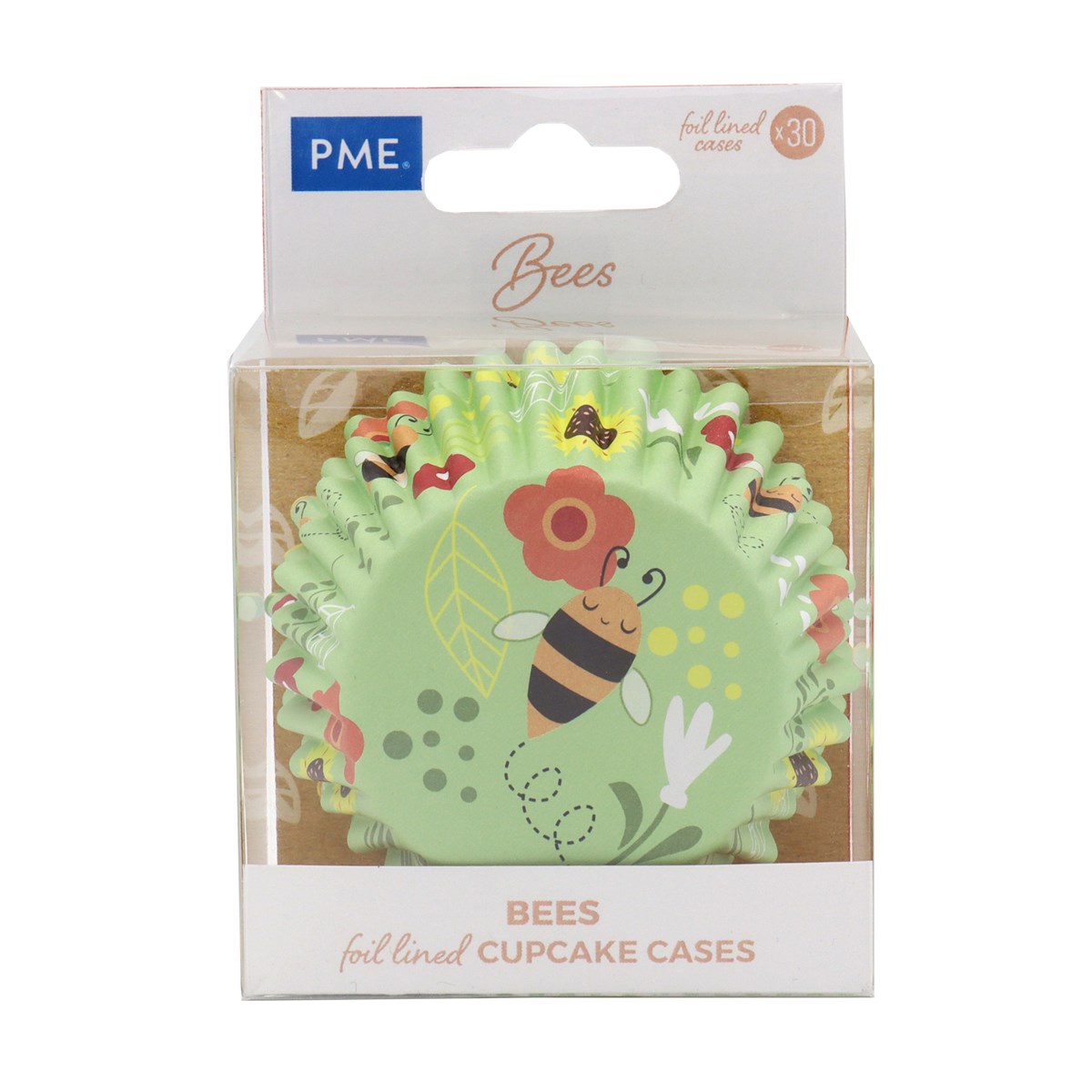 Cupcake Cases Foil Lined – Bees Pk/30
