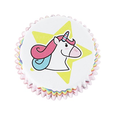 Cupcake Cases Foil Lined - Unicorn Set of 3, Pk/60