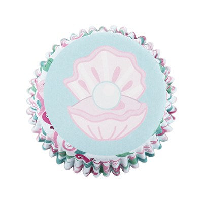 Cupcake Cases Foil Lined - Mermaid Set of 3, Pk/60