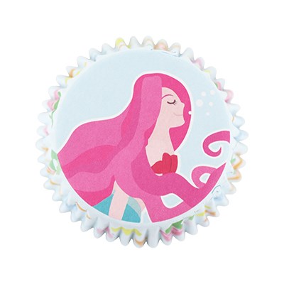 Cupcake Cases Foil Lined - Mermaid Set of 3, Pk/60