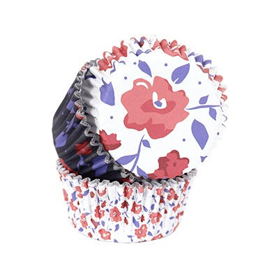 Cupcake Cases Foil Lined - Tea Party Set of 3, Pk/60