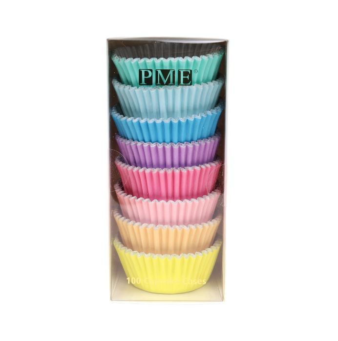 Baking Cup Cases Foil Lined - Pastel Pk/100