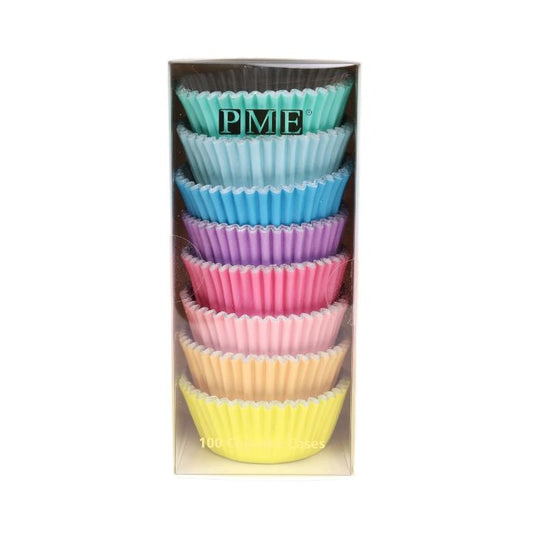 Baking Cup Cases Foil Lined - Pastel Pk/100
