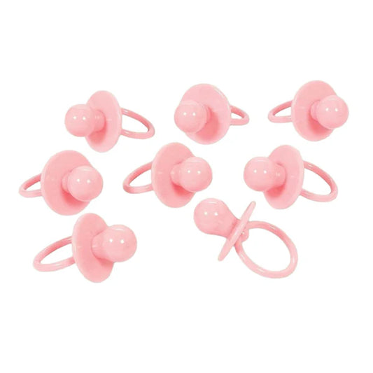 Baby Shower Large Pacifier Charms - Pink